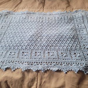 Crocheted baby blanket